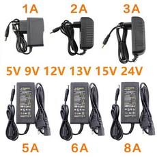 12V 범용 전원 공급 1A 변압기 5V AC 장치 2A 10V LED 6V 드라이버 6A 3A 5A 8A 220V 어댑터 24V 15V 9V, EU Plug