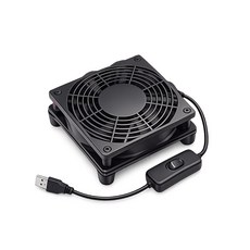 CHAOS 混元 12cm USB 電視盒散熱底座 單風扇/雙風扇 靜音 獨立開關, USB 黑色單風扇