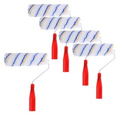 아이베란다 벽면 페인트 롤러 양모 브러시 브러쉬 핸들, 5개