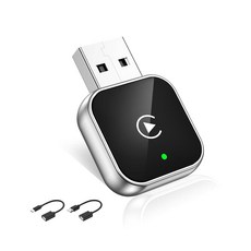아이폰용 무선 CarPlay 어댑터 유선 카플레이 - 무선용 차량용 미니 USB 디자인 자동 연결 5.4WIFI 플러그 앤 플레이 2016년 이상
