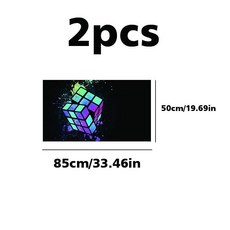 픽업트럭 측면 유리 스티커 자동차 트럭 오프로드 후방 기어 퍼스펙티브 패턴, 1개, 2. 2pcs