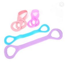 [하루셀렉] 홈트레이닝 체중감량 8자형 스트레칭 밴드 운동용, 38cm - 블루