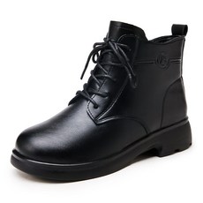 YANGTA 가벼운 편안한 가죽 여성 방한화 털 부츠