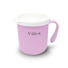 桃園小太陽 VIIDA Soufflé 抗菌不鏽鋼杯 不鏽鋼杯 單耳杯 水杯 喝水杯, 紫, 1個