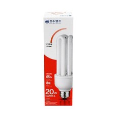 지크라운 EFTR 20W(전구색) 전구 장수 전구, 전구색