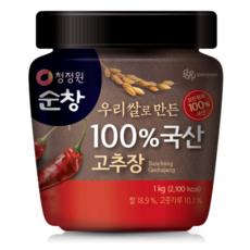 100% 국산 고추장 청정원 대상 1KG, 1개