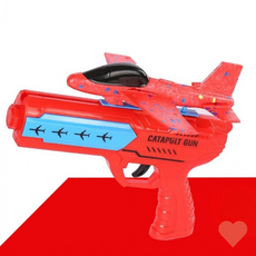 유아동 완구 야외 장난감 에어 비행기 슈팅 총 스팅건, 1개, 레드