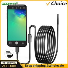 OTG 안드로이드 폰용 USB 내시경 5.5mm 검사 스네이크 카메라 IP67 방수 유형 6개의 LED 조명 포함, 03 5m