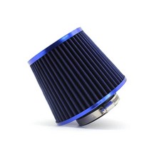 자동차 오픈필터 건식 스틸 흡기 필터 차져 흡기튜닝 소형 대형 흡기필터, 1개, 블루