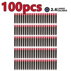 50/100개 만년필 잉크 카트리지 블랙 블루 레드 컬러 세트 2.6/3.4mm 리필 잉크 카트리지 보어 직경, 04 2.6mm 100pcs red