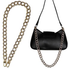 국내제작 골드글리터 가벼운 짧은 체인스트랩 60cm