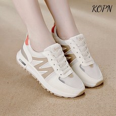KOPN 큰 사이즈 봄 가을 망면 통기 아칸화 캐주얼 운동화 백합 달리기 신발녀
