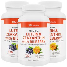 마이라이프 내추럴스 루테인 & 지아잔틴 + 빌베리 야채캡슐, 3개, 120정
