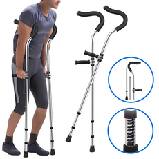 복희네 목발 편안목발 접이식목발 엘보클러치 기능성목발, 2개