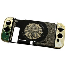 【AS電玩】NS Switch／OLED 薩爾達傳說 王國之淚 主機 Joy-Con 保護硬殼, NS版_黑底款