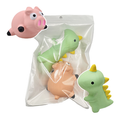 위드어스 담다 애니멀 라텍스토이 2p 세트 강아지 장난감, A, 2개