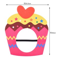 『當天出貨 台灣現貨』韓風ins生日蛋糕禮物造型面具 生日面具/慶生派對, 1個, 愛心蛋糕