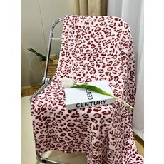 학교 담요 사무실 침실 담요 갸루 호피 무늬 로즈 레드 프린트 80x100cm 다리덮개담요