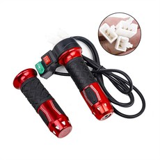 범용 핸들 바 그립 Citycoco 전기 스쿠터 오토바이 12V-72V 3 단 경적 스로틀 가속기, 06 E 1set, 1개