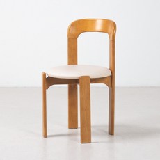 레이븐 쿠션 빈티지 우드 디자인 인테리어 카페 의자, 2개, 내추럴+쿠션