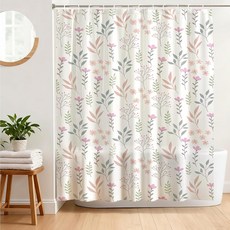 BREASOME PEVA 샤워 커튼 182.9 x 182.9cm(72 72인치) 방수 프리미엄 욕실 샤워실 욕조용