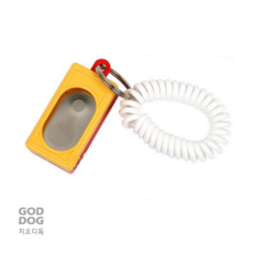 세트 미국 지오디독 박스클리커 + 손목코일 클리커트레이닝 애견훈련 색상랜덤, 랜덤, 1세트