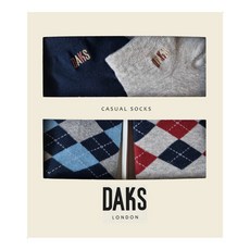 닥스 26414숙녀 스니커즈 두줄 아가일 2족세트