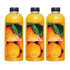 (가격인하) CAFE FRUIT 프리미엄 착즙 100% 감귤주스 (냉동) 1리터 x 3병, 3개, 1kg