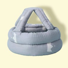 寶寶學步防摔防撞護頭帽, 加厚款_灰色皇冠, 1個