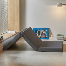 라이프먼트 베이직 탄탄한 3단 접이식 메모리폼 토퍼 매트리스 5 / 10 / 15, 5cm, 차콜