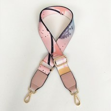 【mamabao】包包背帶 可調節長短 民族風帆布肩背帶 側背帶 斜背帶 替換背帶 相機背帶, 1個, 塗鴉粉