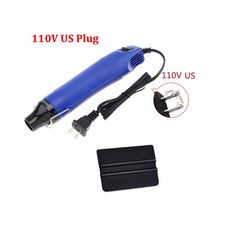 미니 열풍기 110V/220V 300W 자동차 도구 데칼용 비닐 열 윈도우 랩 다기능 전기 필름 휴대용 틴트, Kit 2Pcs(US Plug)