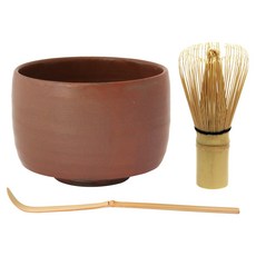 Aika 藍花 鋏取陶瓷 琳泉 抹茶碗 + 茶筅 + 茶杓 3件組, 1個, 鐵絲