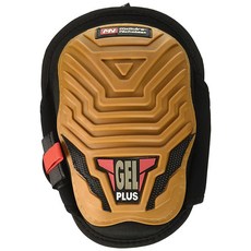 McGuire-Nicholas 무릎 패드 젤 및 고무 쉘 작업용 블랙/옐로우 22384 137034, McGuire-Nicholas 무릎 패드, 젤 및 고무