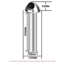 스테인리스 후드캡 외부 스텐레스 벽체용 통풍구 환기구, 304스테인리스스틸 D