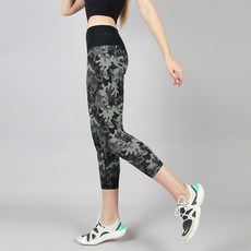 조이할리 여성 에블린 카모 7부 스포츠 요가 레깅스 바지 빅사이즈 스컬 국내제작