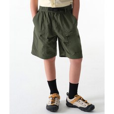 MUSINSA STANDARD KIDS 시티 레저 CN 벨티드 유틸리티 쇼츠 [카키] 416979
