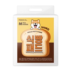 식빵패드 강아지 가성비 배변패드 (중형), 1개, 100개입