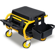 스마트 제리 바퀴 달린 롤링 정비사 의자 차고 작업용 정비사용 차량 세차 내구성 강한 최대 하중 330파운드