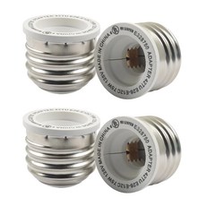 OSVJE 4 팩 LED E26 E12 라이트 소켓 어댑터 중간에서 캔델라브라 나사 전구고정 장치 호환을 위한 내열