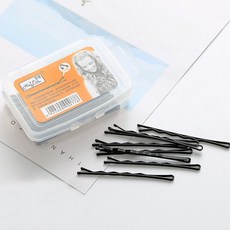 검정 헤어실핀 블랙 헤어핀 머리핀 실삔 30P, 1개, 혼합색상, 기타