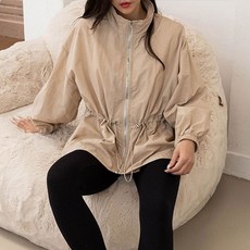 SOON2DLE 女士包臀繩風衣外套