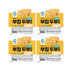 청정원 고소한 부침두부 반모두부, 4개, 200g