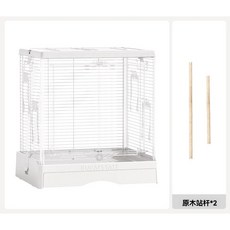 BUCATSTATE 鸚鵡鳥籠, 1個, 50家用鳥籠-透明雙開門裸籠