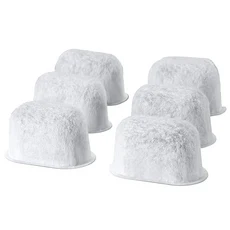 호환 가능한 브레빌 워터 에스프레소 머신 - 6팩 애프터마켓 BWF100 커피 메이커 숯 교체품, 01 하얀색