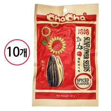 챠챠 해바라기씨 오향맛 60g (열봉), 10개