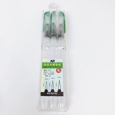 AP.普思 E0102 E0103 自來水筆套組 (3入/6入) 3mm 4mm 5mm 6mm 13mm 水彩筆 色鉛筆 繪畫, 1個, E0102 自來水筆套組 3入組
