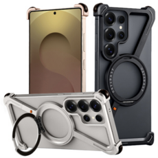 [수나르] 갤럭시S26 S25 S24 울트라 맥세이프 메탈 프레임리스 쿨링 방열 거치대 범퍼 핸드폰 케이스