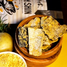 海濤客 鹹蛋黃魚皮餅乾, 1個, 80g