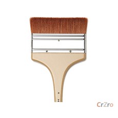 화홍 백붓 132 6호 100mm 전문가용 납작 미술붓 페인팅 유화 아크릴 1개입